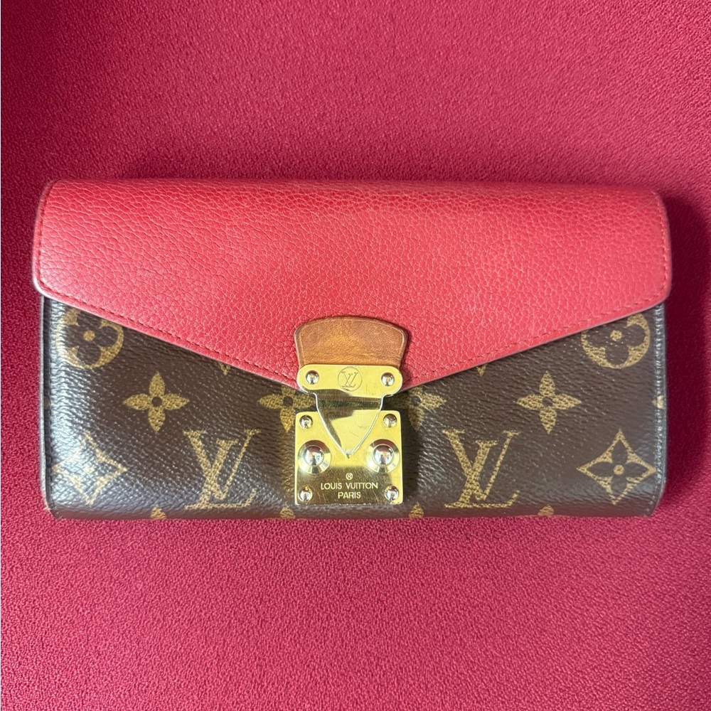 Louis Vuitton Pink and Brown Monogram Wallet